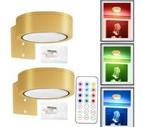 Tioheam Battery Paintings Art Light | Magnetic Painting Wall Light with Remote Control - LED Picture Lamp with 13 Modes, Decorative Home Decor for Bedroom Corridor Bedside