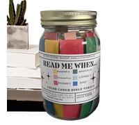 Tioheam Bible Verses in a Jar - 67 Color Codes Bible Verse Cards for Kids Handmade | Portable Christian Art Gifts, Unique Cheer Me up Gifts for Get Well Soon, Men & Women