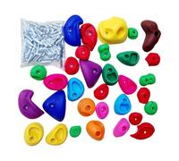 Tioheam Climbing Wall Grips - Indoor Rock Climbing Wall for Kids,Multi-Colored Kit with Mounting Hardware for Workout, Indoors Outdoors Home, School