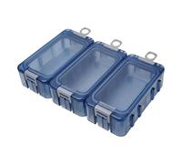 Tioheam Fishing Tackle Box Organizer - Shockproof Lure Box | Portable Organizer Glow in The Dark for Jewelry Pins Fish Hooks Electronic Components Night Camping Outdoor