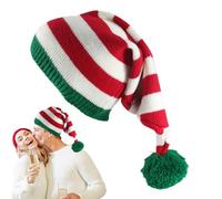 Tioheam Knitted Christmas Hat,Women Christmas Santa Knit Hats - Colorful Comfortable Beanie Festive Design for Cold Weather Women Girl Boy Daily Wear Outdoor Activities Gatherings