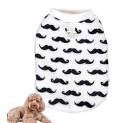 Tioheam Small Dog Outfits, Black White Puppy Sweater, Warm Two-Legged Dog Jacket Pet Costumes, Soft Fleece Dog Pajamas for Walking Outing