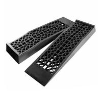 TIOMIOSEA Low Profile Plastic Car Ramp Set of 2, Car Ramps Heavy Duty 3 Ton Capacity per Pair, Anti-Slip Surface for Garage Workshop Car Service and Repair SUV