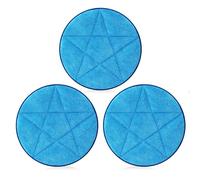 Tioncy 3 Pcs 13 Inches Microfiber Carpet Bonnet Scrubber Brush Carpet Bonnets Pads Mopping Buffing Pad Commercial Grade Rug Scrubber Abrasion and Absorbency Replacement Supplies