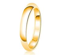Tioneer 5mm Stainless Steel 316L Classic Plain Wedding Band Ring | High Polished | Personalize Engravings | Jewelry Box
