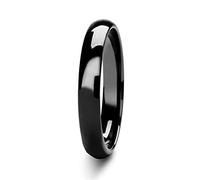 Tioneer 5mm Stainless Steel 316L Classic Plain Wedding Band Ring | High Polished | Personalize Engravings | Jewelry Box