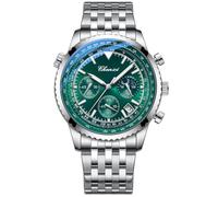 Tiong Classic Multifunctional Analogue Men's Watch, Luminous Time Watch, Starry Sky Moon Phase, Moon Phase-11