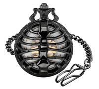 Tiong Hollowed-Out Multi-Gear Men's Casual Quartz Pocket Watch with White Arabic Numeral Dial, WF-new10, fashion