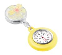 Tiong Pattern Design Nurse Watch, Flip Collar Watch Clip Style Pocket Watch, Retractable Arabic Numeral Dial Nurse Pocket Watch, Nurse03, fashion