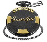 Tiong Vintage Pocket Watch for Men Engraved Grandpa Antique Style Father Day or Birthday Gift for Dad, Grandfather Classic Pocket Watches and Chain