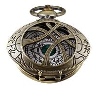 Tiong Vintage Strange Quartz Pocket Watch, Openwork Green Pupil Engraving Design Pocket Watch Necklace, Pendant Clothing Accessories for Men and Women