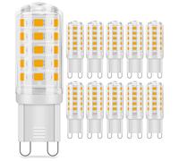 TiooDre G9 LED Bulb, 3.5W Warm White 3000K 400LM G9 Capsule Bulbs, Non-dimmable Energy Saving for Ceiling Lights, Chandelier, Wall Light - 10Pack