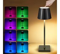 TiooDre Rechargeable Table Lamp Cordless 16 RGB Colors RGB Stepless Dimmable Touch Lamps Battery Powered, Wireless Wine Bottle Lamp, Decorative Bottle Night Light for Living Room Nightstand Party Bar