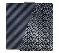 TIOPY Bambu Lab 257 x 257mm PET (Carbon Fiber) + PEO (Diamond), Double-Sided 3D Printing Spring Steel for Bambu Lab X1 X1C X1E P1P P1S A1, Without Magnetic Base