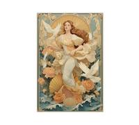 TIOQFJD Art Poster of The Goddess Aphrodite Canvas Poster Bedroom Decor Landscape Office Room Decor Gift 16x24inch(40x60cm)