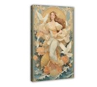 TIOQFJD Art Poster of The Goddess Aphrodite Canvas Poster Wall Art Decor Print Picture Paintings for Living Room Bedroom Decoration 24x36inch(60x90cm)