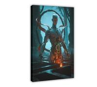 TIOQFJD Labyrinth Mechanical Indra Canvas Poster Wall Art Decor Print Picture Paintings for Living Room Bedroom Decoration 08x12inch(20x30cm)