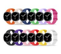 Tiorecime 12 Pack Bands Compatible with Samsung Galaxy Watch 8 40mm 44mm/Galaxy Watch 8 Classic 46mm/Galaxy Watch Ultra 47mm Band for Women Men, No Gap Soft Silicone Sport Breathable Replacement Strap