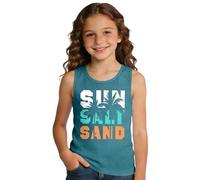 tiorhooe Hawaiian Vest Tops for Kids Sun Salt Sand Graphic Summer Tank Top