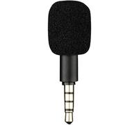 Tiosen Mini Portable Condenser Microphone, 3.5mm 4-Pole/3-Pole Jack, Black, for Phone, Computer, Laptop, Multipurpose Condenser Microphones