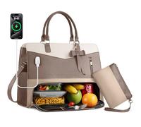 Tiostep Lunch Bag, Mix Khaki Brown, L