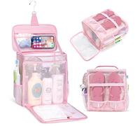 Tiostep Portable Mesh Shower Caddy Bag for College Dorm Essentials Collapsible Shower Bag with Hanging Hook and Handle Quick Dry Large Capacity Shower Caddy Organizer Toiletry for Travel, Camping, Gym