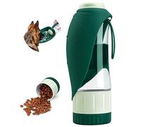 TIOVERY Dog Water Bottle Dispenser for Walking, Pet Water Feeder Container Portable with Drinking Cup Bowl Outdoor Hiking, Travel 20OZ Large Green