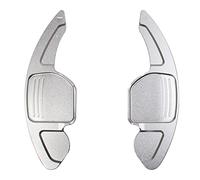 TIOWCGH Car Shift Paddles Compatible with for A3 2014 2015 2016 2Pcs Car Steering Wheel Paddle Shift Extend Extension Shifter Aluminum Car Shift Paddle(Silver)