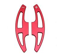 TIOWCGH Car Shift Paddles Compatible with for E90 E92 E93 M3 M6 2009 2010 2011 2012 2013 Steering Wheel Kit Shift Paddle Sporting Shifters Replacement Extension Aluminum(Red)