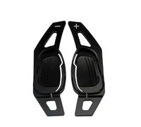 TIOWCGH Car Shift Paddles Compatible with for S6 2015 Car Steering Wheel Shift Paddle Shifter Gear Extention Car Styling 2PCS Aluminum(Black)