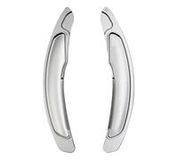 TIOWCGH Car Shift Paddles Compatible with Lancer 2010 2011 2012 2013 2014 2015 2016 Car Steering Wheel Shift Paddle Shifter Gear Extension 2PCS(Silver)