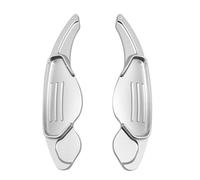 TIOWCGH Car Shift Paddles Compatible with Range for Rover for Evoque 2012 2013 2014 2015 2016 2017 Styling Car Accessories Steering Wheel Shifter Extension Shift Paddles(Silver)