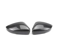TIOWCGH H Compatible With POLO For MK5 6R 2009 2010 2011 2012 2013 Rearview Side Mirror Cover Caps Shell Replacement Door For Wing Mirror Cover Cap(Black Carbon)