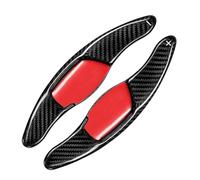 TIOWCGH H Compatible with Toyota for Zelas 2011 2012 2013 2014 2015 2016 Carbon Fiber Extension Shift Cover Car Steering Wheel Shifter Paddle Extension(Black)