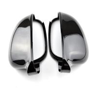 TIOWCGH H Compatible With VW For Golf 5 MK5 2003 2004 2005 2006 2007 2008 ABS Carbon Pattern Black Mirror Cover Rearview Side Mirror Cap(Black)
