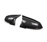 TIOWCGH Rearview Mirror Cap Compatible With For F20 F21 116i 118i 120i 125i 130i For Hatchback 2012 2013 2014 2015 2016 Replacement Style Carbon Fiber Pattern Mirror Cover(Black Carbon)