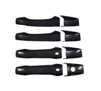 TIOWCGH W Compatible with Jeep for Grand for Cherokee 2011 2012 2013 2014 2015 2016 2017 2018 2019 2020 Car Exterior Door Handle Decoration Shell(Black)