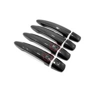 TIOWCGH W Compatible with Nissan for Qashqai J12 for X-Trail T33 for Rogue Car Accessories Car Exterior Door Handle Decoration Shell(Carbon Fiber A)