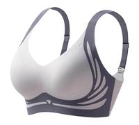 Tiowcsekp Jelly Bra UK, Bras for Women Non Wired Seamless Jelly Bra Wireless Push Up Solid Color Comfort Support Padded Sleep Bralettes for Womens Ladies Soft Brass Super Plus Size Regular Blue