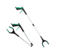 Tip Adjustable Waste Rubbish Tongs Extendable Aluminum Body Comfortable Grip Handle for Retrieving Small Object Garbage