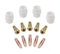 Tip Gas Diffuser Tip Holder Set 24kd Mig Welding Torch 08mm 11piece for Diffusers 5 Tips Gas Tip Holders 4 Quintet Having