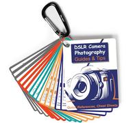 Tip Info Photography Accessories DSLR Cheat Sheet Cards for Canon, Nikon, Sony, Camera Quick Reference Guides & Tips: Settings, Exposure, Modes, Composition, Lighting etc 4×3 inch