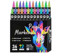 Tip Markers for Kids: Color Selection on Sides, Portable School Equipment for Teachers Easy to Carry, Reliable High Performance Accessory Case, Stationery