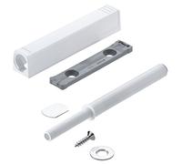 Blum 956a1004.sw Magnetic Push To Open Tip-on Set & Mounting Plate (white/large Doors)