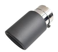 Tip Pipe Single Curly Exhaust Pipe Full Fiber Carbon Car Modified Muffler Tip Car Exhaust Pipe Rear Tip Tail Throat(63-89mm)