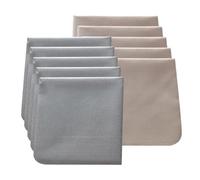 Tipfun 10 Pack Microfiber Gun Cloth 12'' ×12'' Gun Cleaning Cloths Lint Free,Reusable Cleaning/Polishing Wipes Towels for Knives, Glasses and Optics (Grey and Yellow)