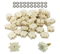 Tipfun .223/5.56 .300BLk Wool Star Chamber Cleaning Pads with Rod Fitting Adapter and 20 Pieces Serrated Washer
