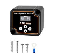 TIPHOPE Adjustable Dual Battery Isolator with Voltage Display, 12V 140Amp VSR Smart Battery Isolator, Voltage Setting & Delay Setting, for Car Truck RV Marine