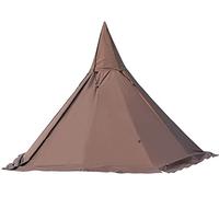 Tipi Hot Tents Outdoor Tents Teepee with Stove Hole WaterprooFamily Pyramid Tent Camping Backpacking Hiking Mountaineering Heated Shelter