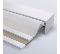TIPIACE Manual Day and Night Dual Layers Roller Blinds Full Blackout Thick Waterproof Fabric Shades for Home, Customized Size (Perspective White +Light Coffee)